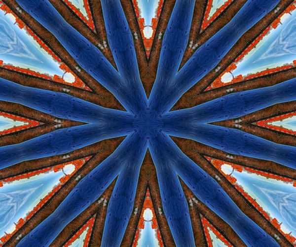 Abstract plant pattern showing harmony with human body systems